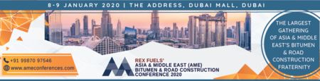 AME Bitumen and Road Construction Conference 2020, 8-9 January 2020, Dubai