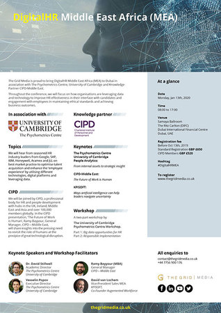 DigitalHR Middle East Africa (MEA) in Dubai - January 2020