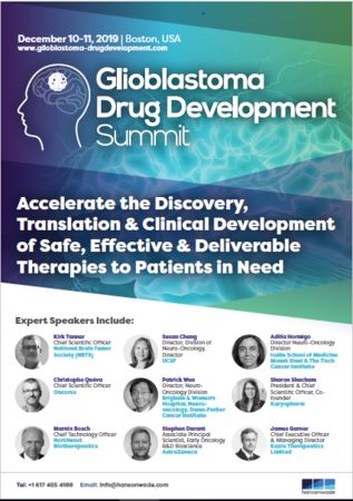 Glioblastoma Drug Development Summit 2019