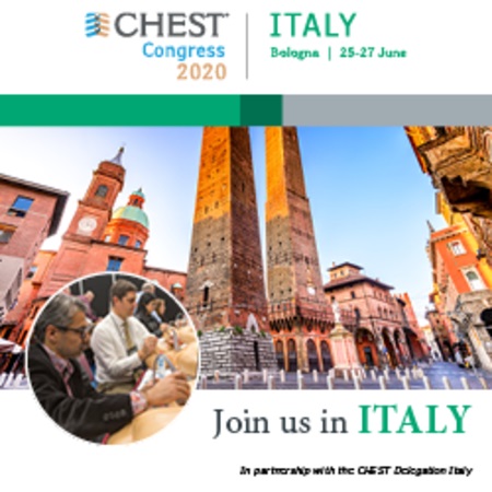 CHEST Congress 2020, Bologna, Italy | 25-27 June 2020