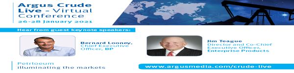 Argus Crude Live - Virtual Conference | Online Conference and Networking Event | 26-28 January 2021
