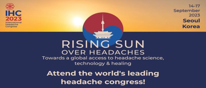 The International Headache Congress | IHC 2023 | Seoul, Republic of Korea | 14-17 September 2023