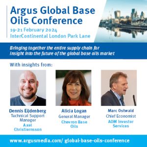 Argus Global Base Oils Conference | 19 - 21 February 2024 | Central London, UK.