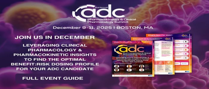 2nd ADC Pharmacokinetics and Clinical Pharmacology Summit | December 9-11, 2025 | Boston, MA