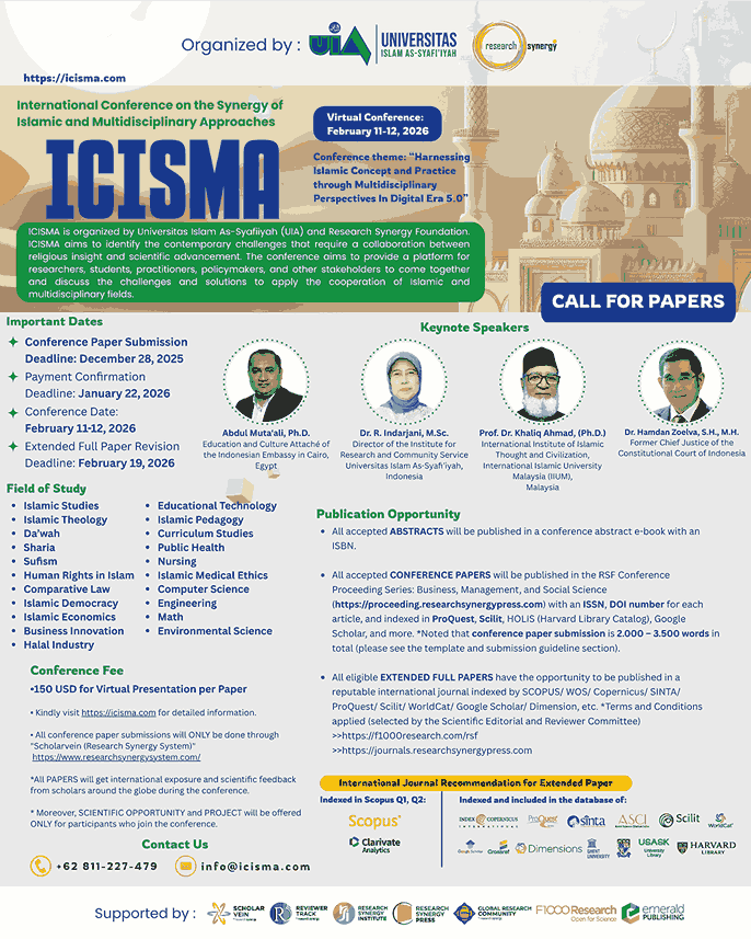 International Conference on the Synergy of Islamic and Multidisciplinary Approaches