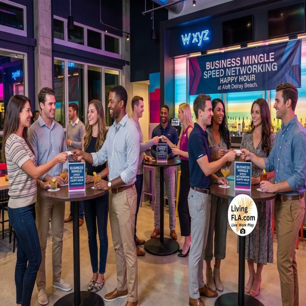Business Mingle Speed Network Happy Hour at Aloft Delray Beach