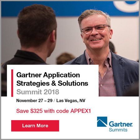 Gartner Applications Strategies and Solutions Summit, Las Vegas 2018