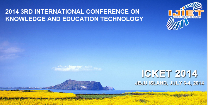3rd Int. Conf.  on Knowledge and Education Technology