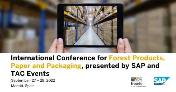 International Conference for Forest Products, Paper and Packaging, presented by SAP and TAC Events