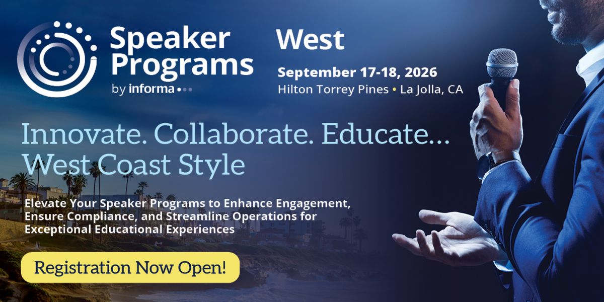 Speaker Programs West 2026 | Bio/Pharma Speaker Bureau, Medical Education, and HCP Engagement Summit