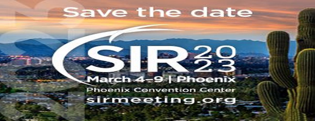 Society of Interventional Radiology 2023 Annual Scientific Meeting, March 4-9, Phoenix, AZ