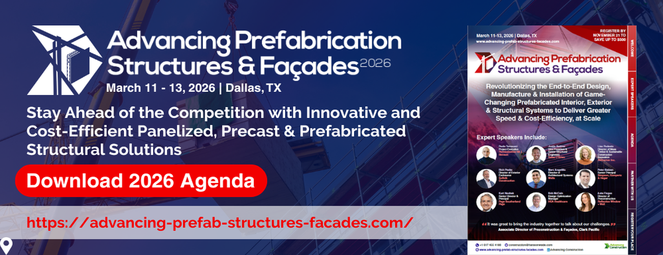 Advancing Prefabrication: Structures and Facades | March 11-13, 2026 | Dallas, TX