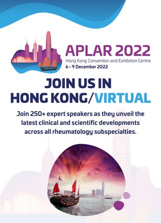 24th Asia-Pacific League of Associations for Rheumatology Congress | 6 - 9 December 2022 | Hong Kong