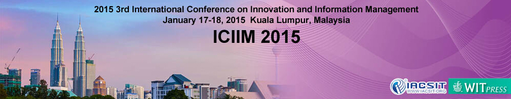 3rd Int. Conf. on Innovation and Information Management