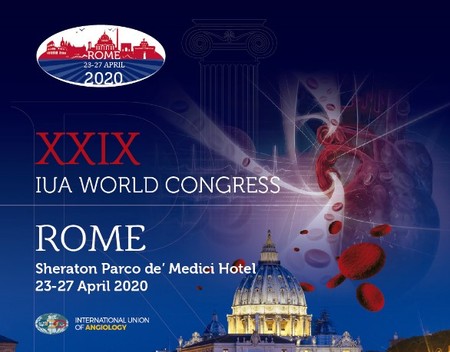IUA 2020 | 29th World Congress of Angiology | 23-27 April | Rome, Italy
