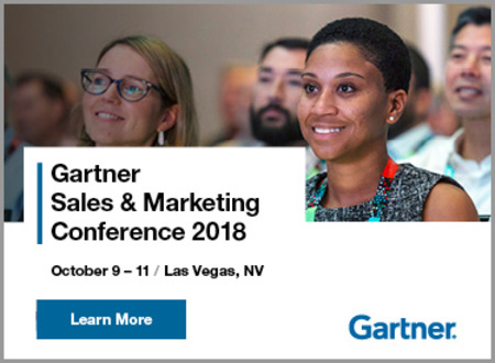 Gartner Sales and Marketing Conference 2018, Las Vegas, NV