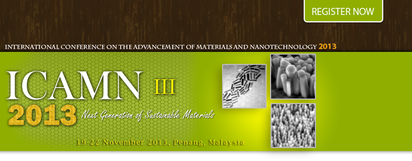 Int. Conf. on Advancement of Materials and Nanotechnology