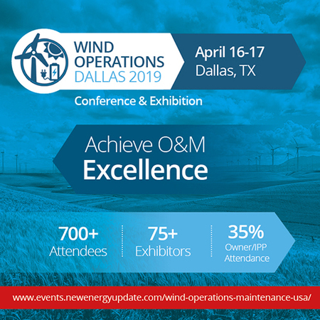 Wind Operations Dallas 2019 (April 16-17 TX) O&M, Asset Management, Storage