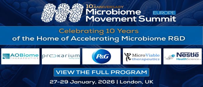 10th Microbiome Movement Summit Europe | 27-29 January, 2026 | London, UK