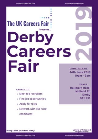 The UK Careers Fair in Derby - 14th June