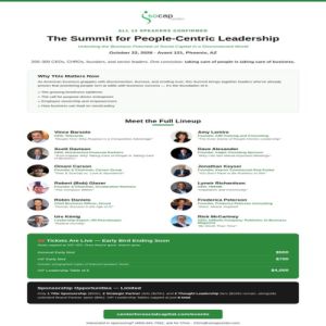 Summit for People-Centric Leadership: Unlocking the Business Potential of Social Capital Phoenix, AZ