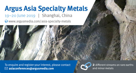 Argus Asia Specialty Metals 2019