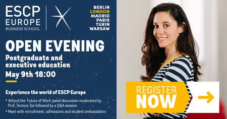 Open Evening at ESCP Europe "The Future of Work" in London - May 2019