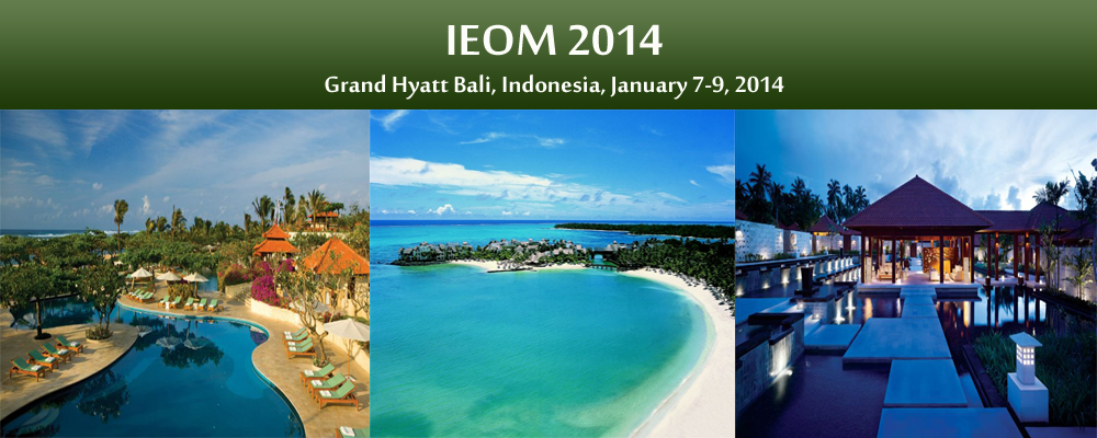 Int. Conf. International Conference on Industrial Engineering and Operations Management