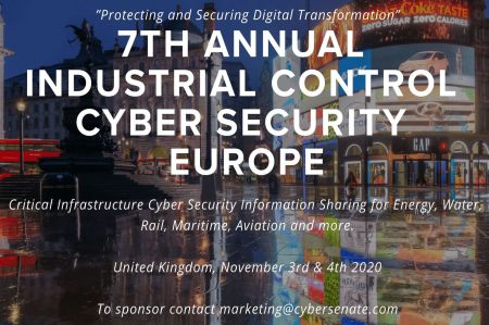 Industrial Control Cyber Security Europe, 7th annual Conference with Cyber Senate
