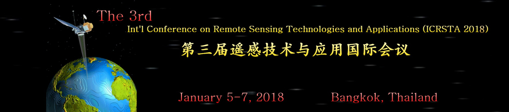 The 3rd Int'l Conference on Remote Sensing Technologies and Applications