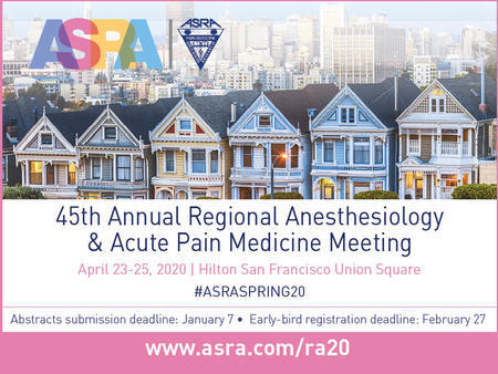45th Annual Regional Anesthesiology and Acute Pain Medicine Meeting