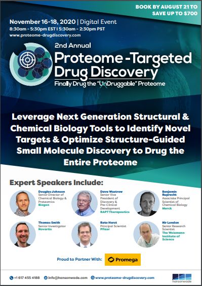 2nd Proteome- Targeted Drug Discovery Summit - Digital Event!