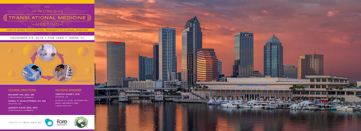 5th World Translational Medicine Meeting, Tampa 2018