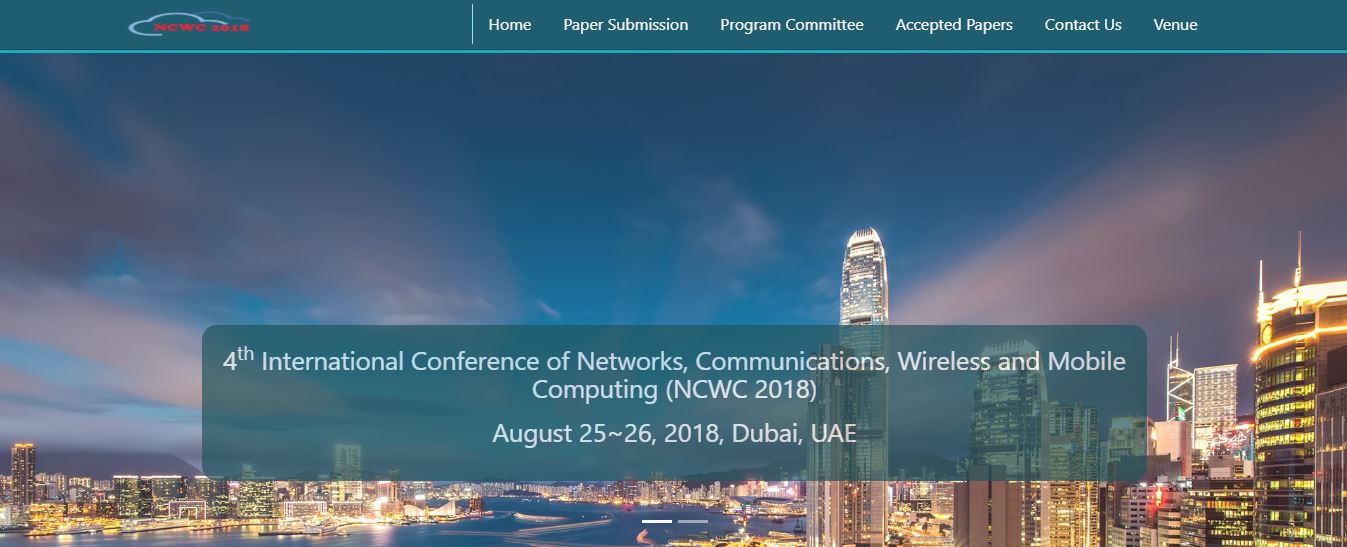 4th Int. Conf. of Networks, Communications, Wireless and Mobile Computing