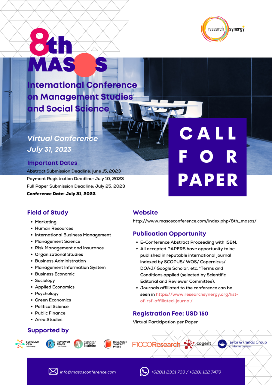 8th International Conference on Management Studies and Social Science