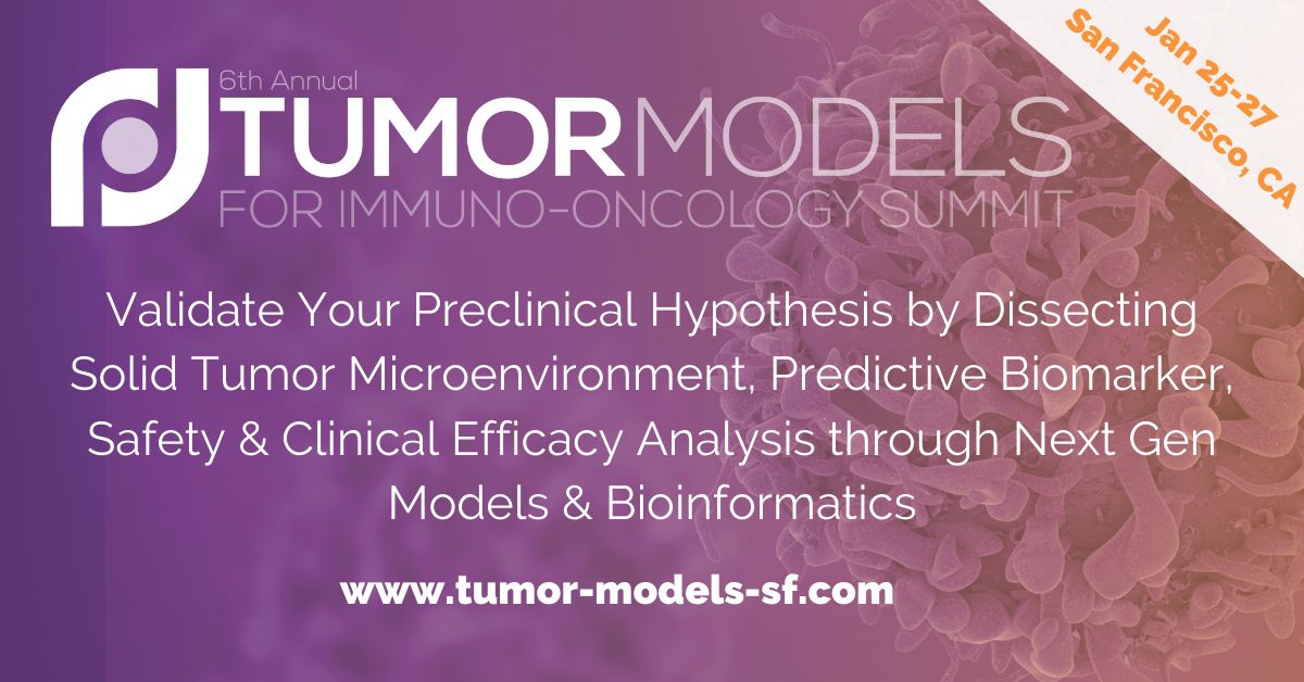 6th Tumor Models Immuno Oncology 2022