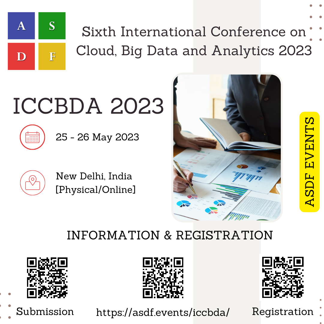 Sixth International Conference on Cloud, Big Data and Analytics 2023