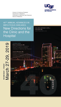 ANNUAL ADVANCES IN ID: New Directions for the Clinic and the Hospital