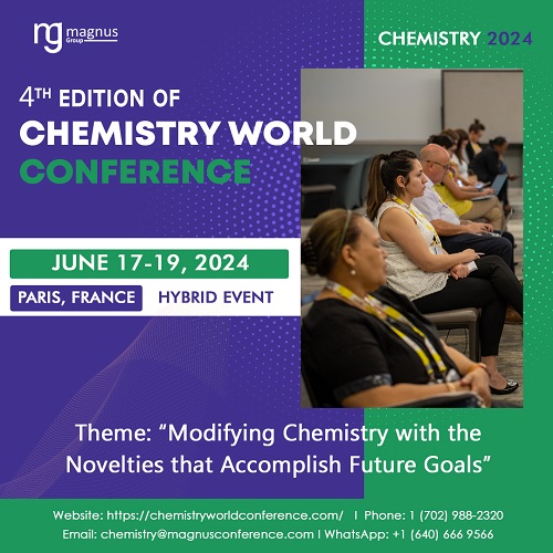 4th Edition of Chemistry World Conference