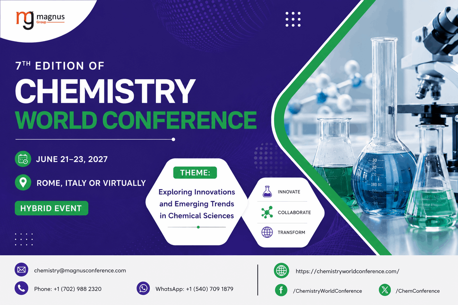 7th Edition of Chemistry World Conference