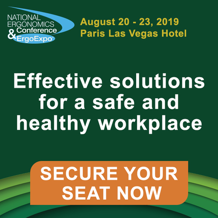 National Ergonomics Conference and ErgoExpo - August 2019 - Paris Las Vegas