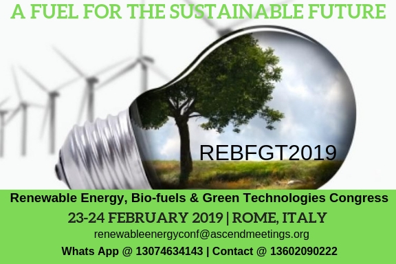 Renewable Energy, Bio-fuels and Green Technologies Congress