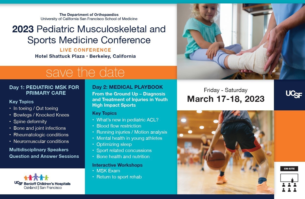 Pediatric Musculoskeletal and Sports Medicine Conference 2023