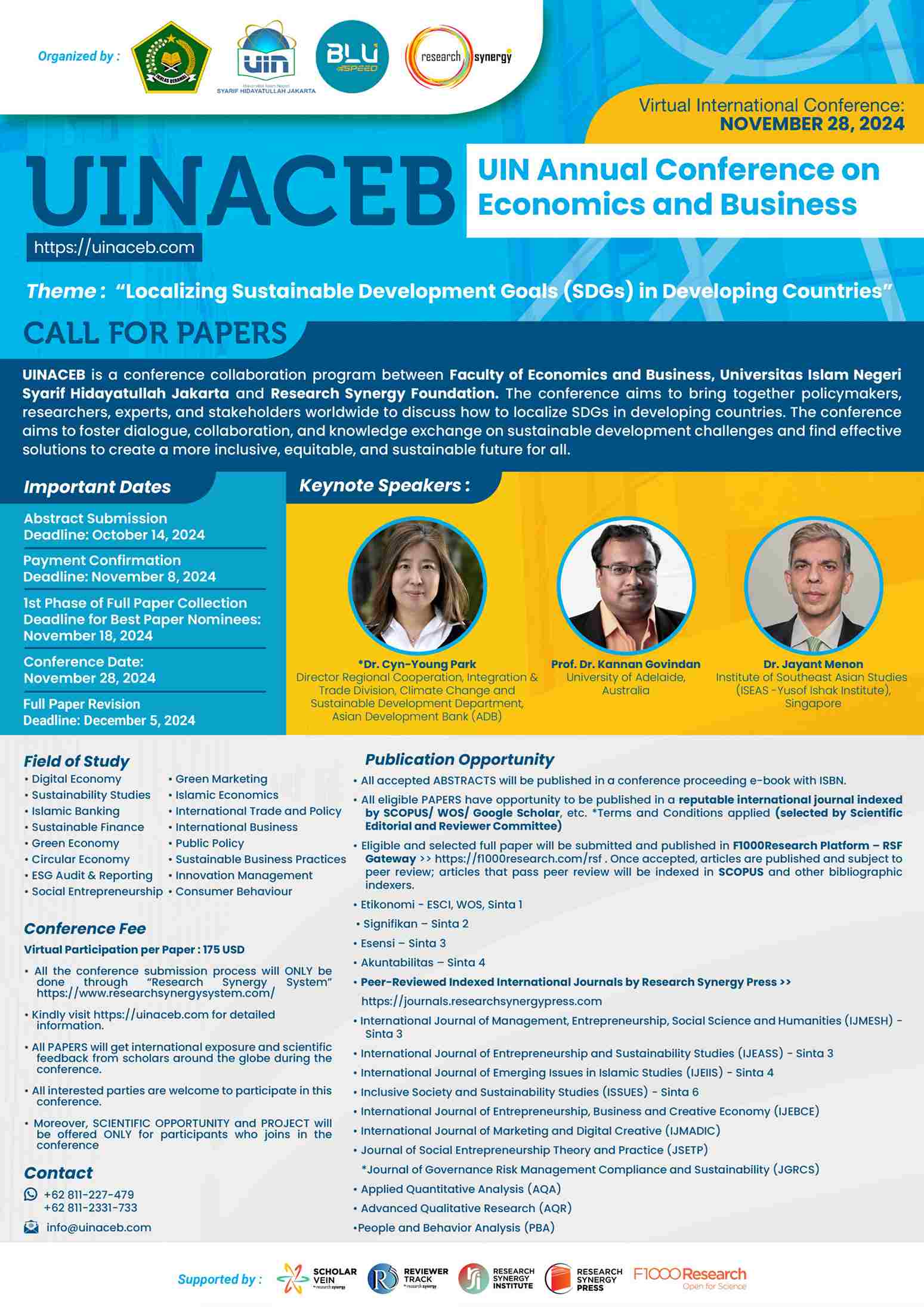UIN Annual Conference on Economics and Business