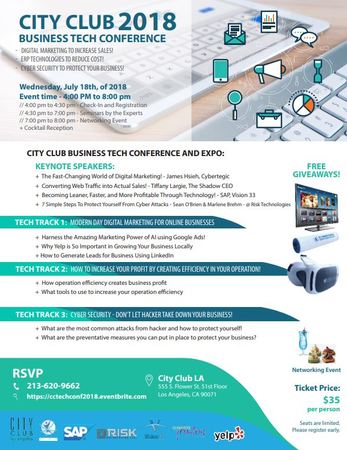 Annual City Club Business Tech Conference and Expo