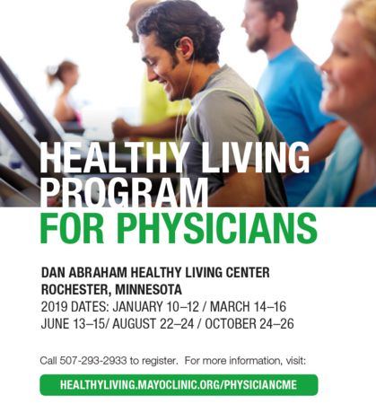 Healthy Living Program for Physicians - Jan, Mar, Jun, Aug and Oct Dates!