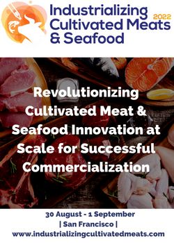 Industrializing Cultivated Meats and Seafood