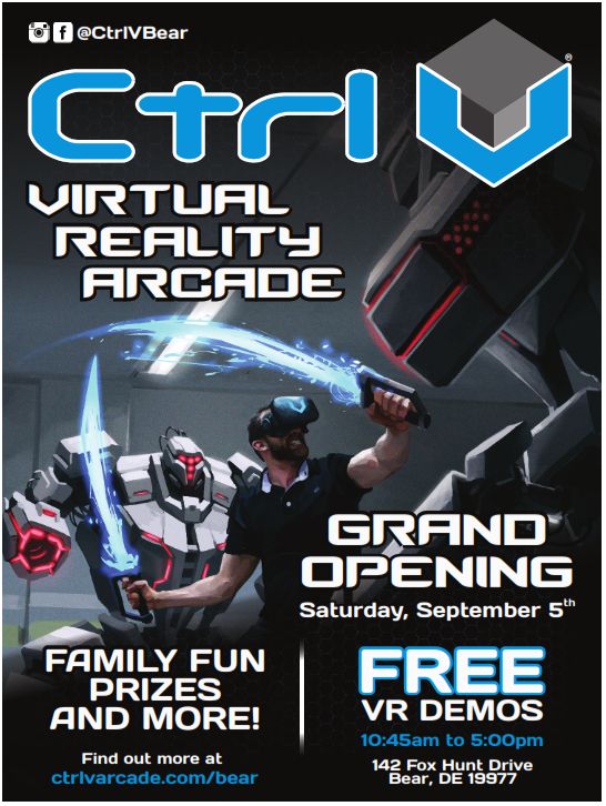 Ctrl V Virtual Reality Arcade Grand Opening 9/5