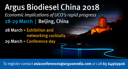 Argus Biodiesel China 2018